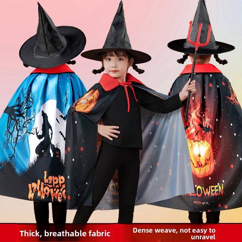 Kids Ethnic Fashion - Halloween Children's Performance Cloak Traditional Ethnic
