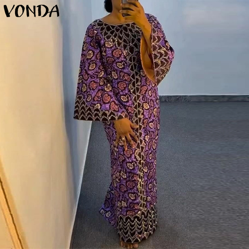 Ethnic Gown - Plus Size VONDA Bohemian Dress 2026