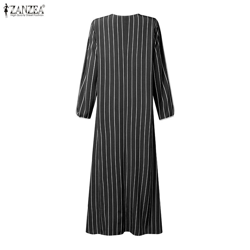 Muslim Modest Striped Maxi Dre - Abaya Modest Wear review and price