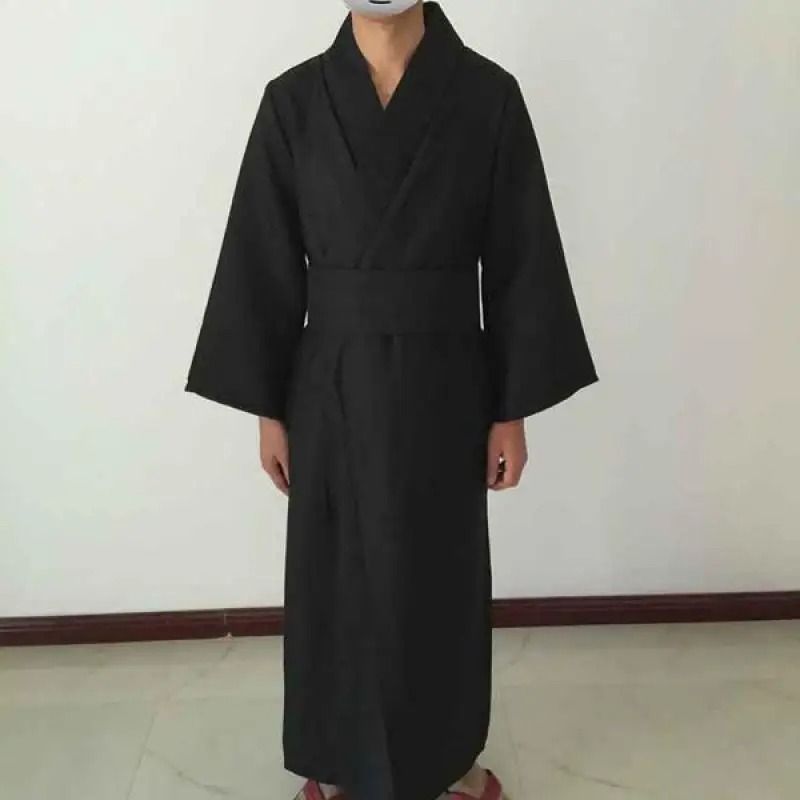 Men Classic Black Kimono Robe  - Ethnic Gown review and price