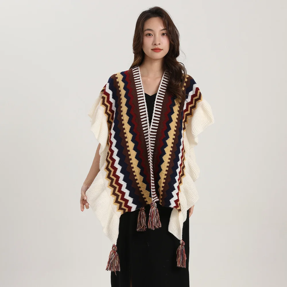 Bohemia Shawl Women Mohair Kni - Winter Ethnic Fashion For Women review and price
