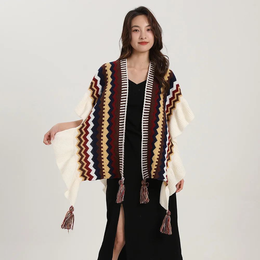 Bohemia Shawl Women Mohair Kni - Winter Ethnic Fashion For Women review and price