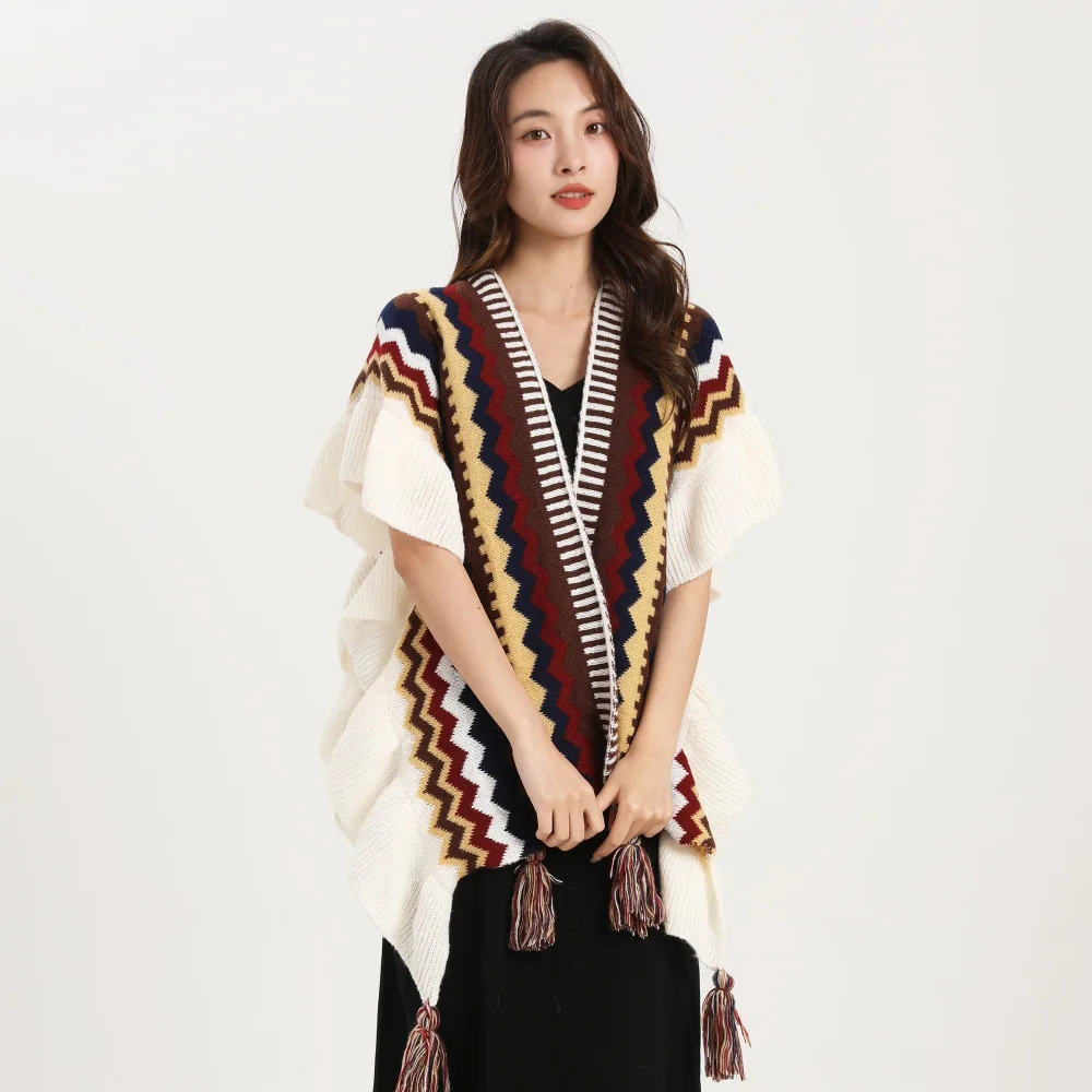 Bohemia Shawl Women Mohair Kni - Winter Ethnic Fashion For Women review and price