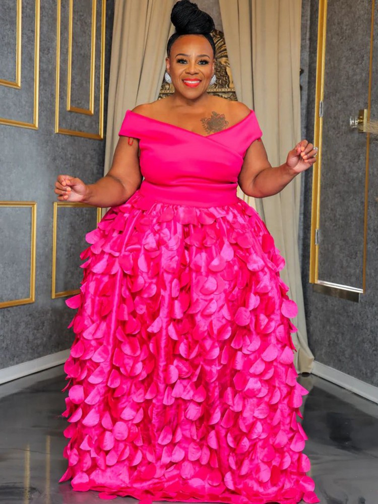 XL-5XL Plus Size Elegant Maxi  - Ethnic Gown review and price