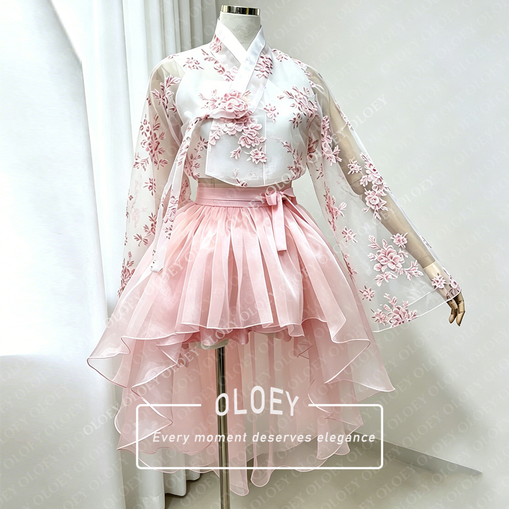 OLOEY Modern Floral Print Shor - Hanbok Modern Set review and price