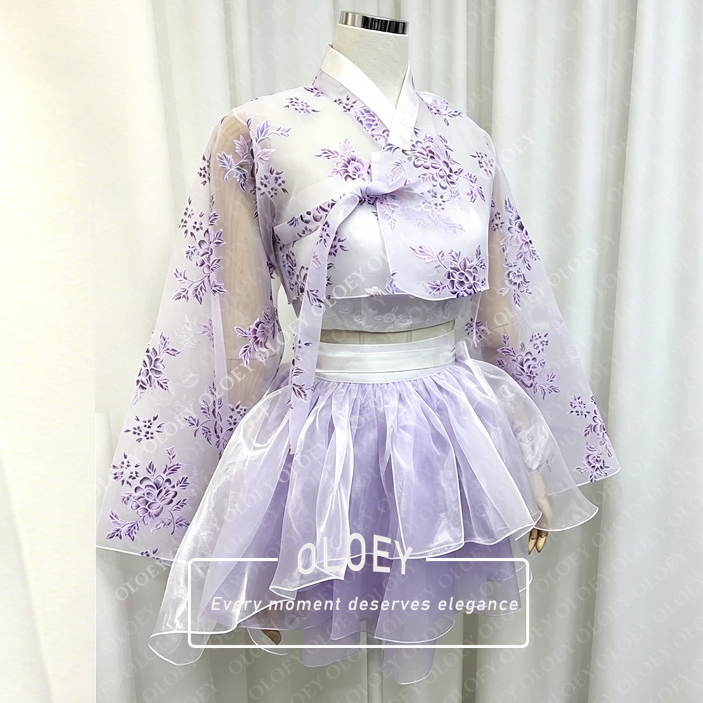 OLOEY Modern Floral Print Shor - Hanbok Modern Set review and price