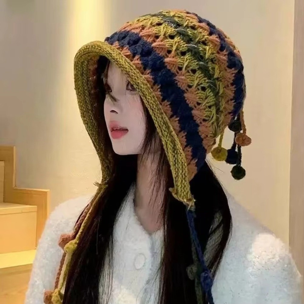 Fashion Rainbow Striped Knitte - Winter Ethnic Fashion For Women review and price