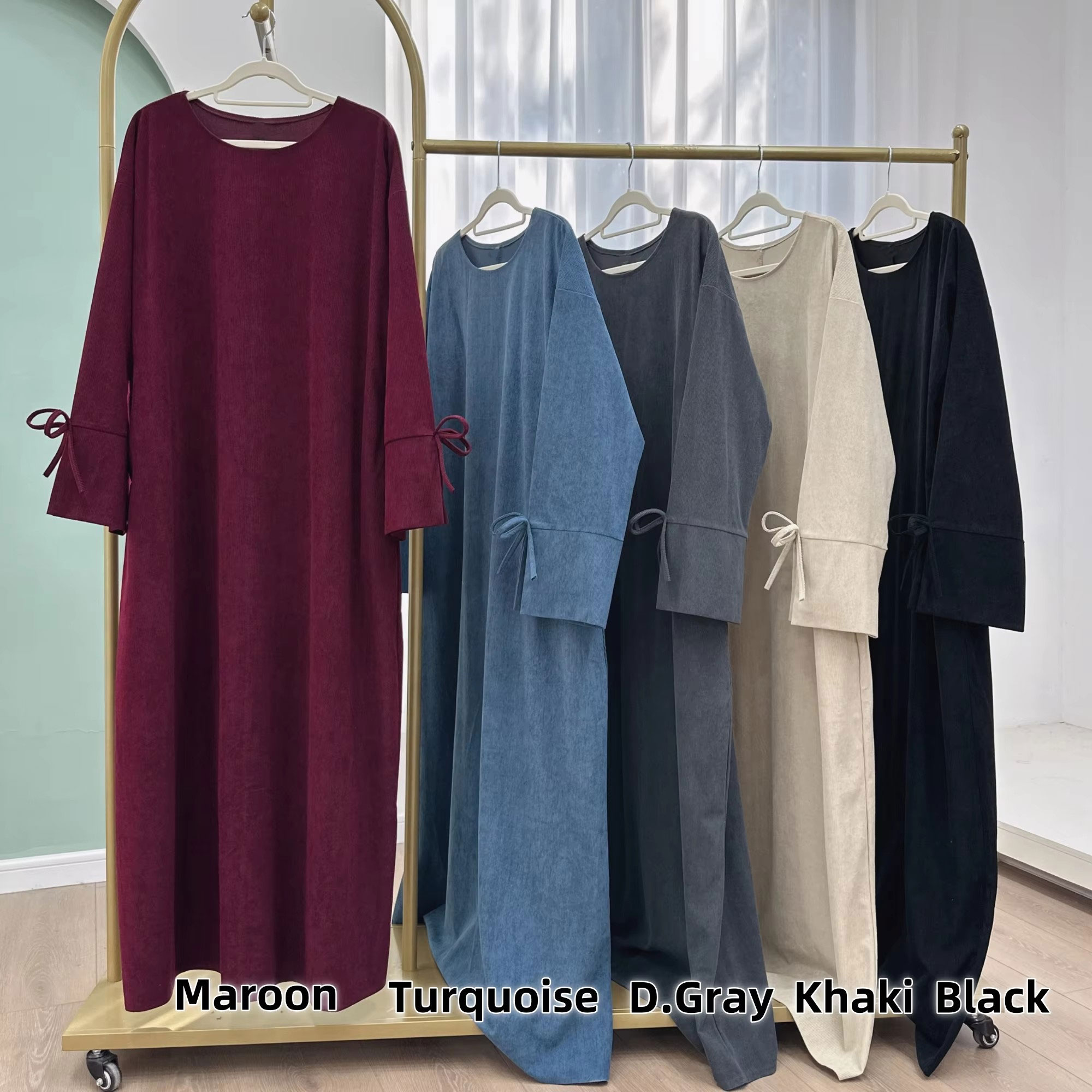 Ramadan Bow-knot Dubai Abaya D - Abaya Modest Wear review and price