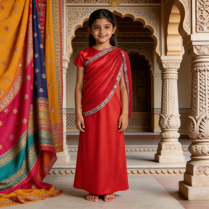 Girls Indian Traditional Dress - Ethnic Gown review and price