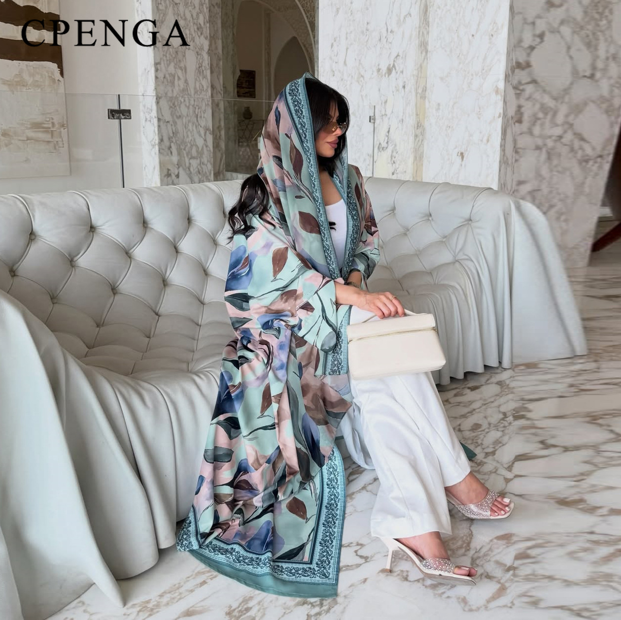 Luxury Dubai Abaya Floral Prin - Abaya Modest Wear review and price