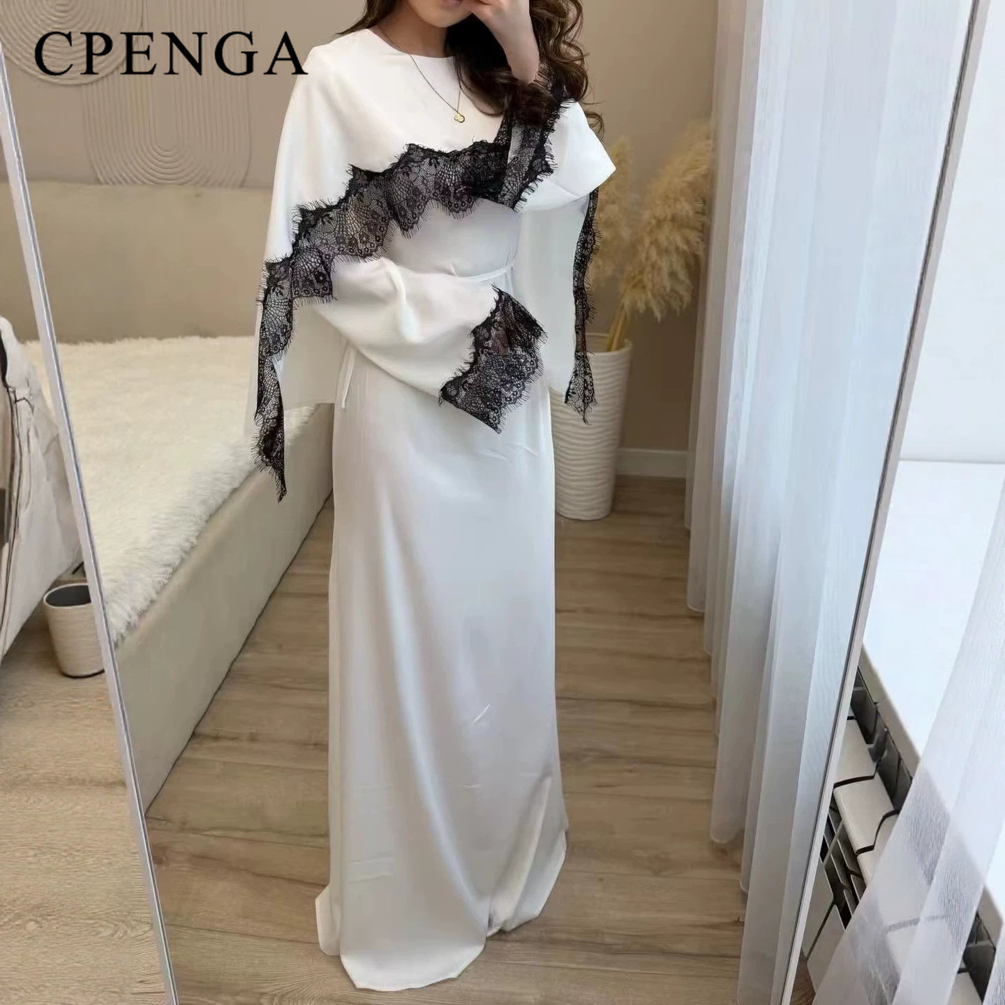 Luxury Dubai Abaya with Lace S - Abaya Modest Wear review and price