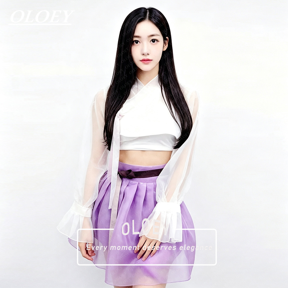 OLOEY Modern Purple Ivory Shor - Hanbok Modern Set review and price