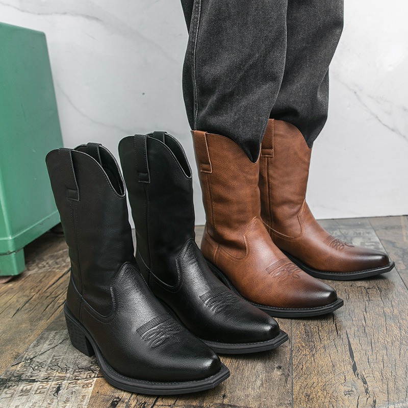 Men Boots Classic Embroidery W - Ethnic Fashion Men review and price