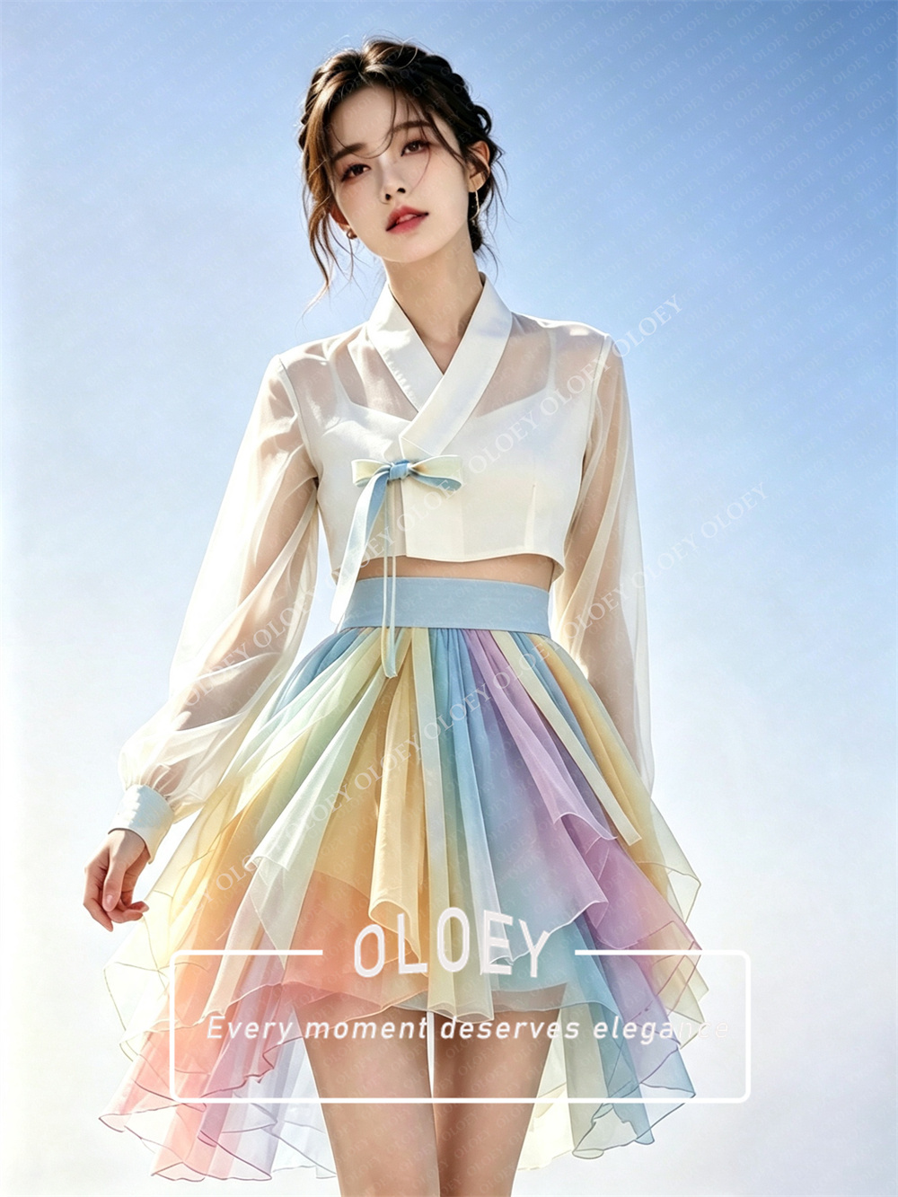 OLOEY Modern 3 PCS Short Conce - Hanbok Modern Set review and price