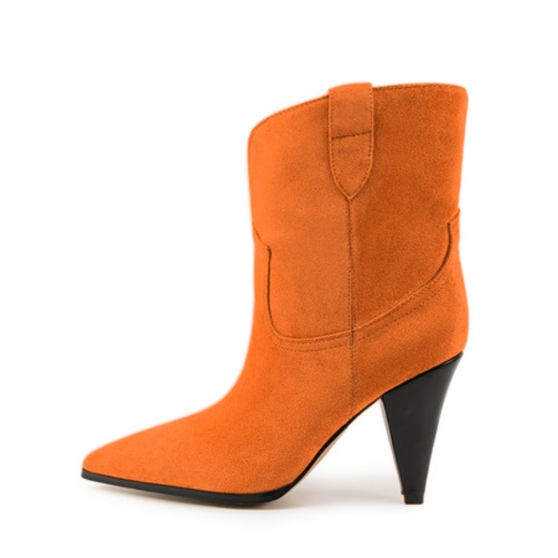 Bicolor Spike Heels Pull On Fa - Winter Ethnic Fashion For Women review and price