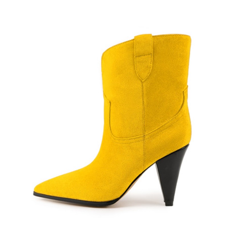 Bicolor Spike Heels Pull On Fa - Winter Ethnic Fashion For Women review and price
