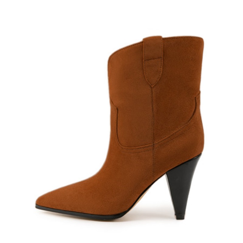 Bicolor Spike Heels Pull On Fa - Winter Ethnic Fashion For Women review and price