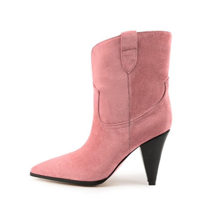 Bicolor Spike Heels Pull On Fa - Winter Ethnic Fashion For Women review and price