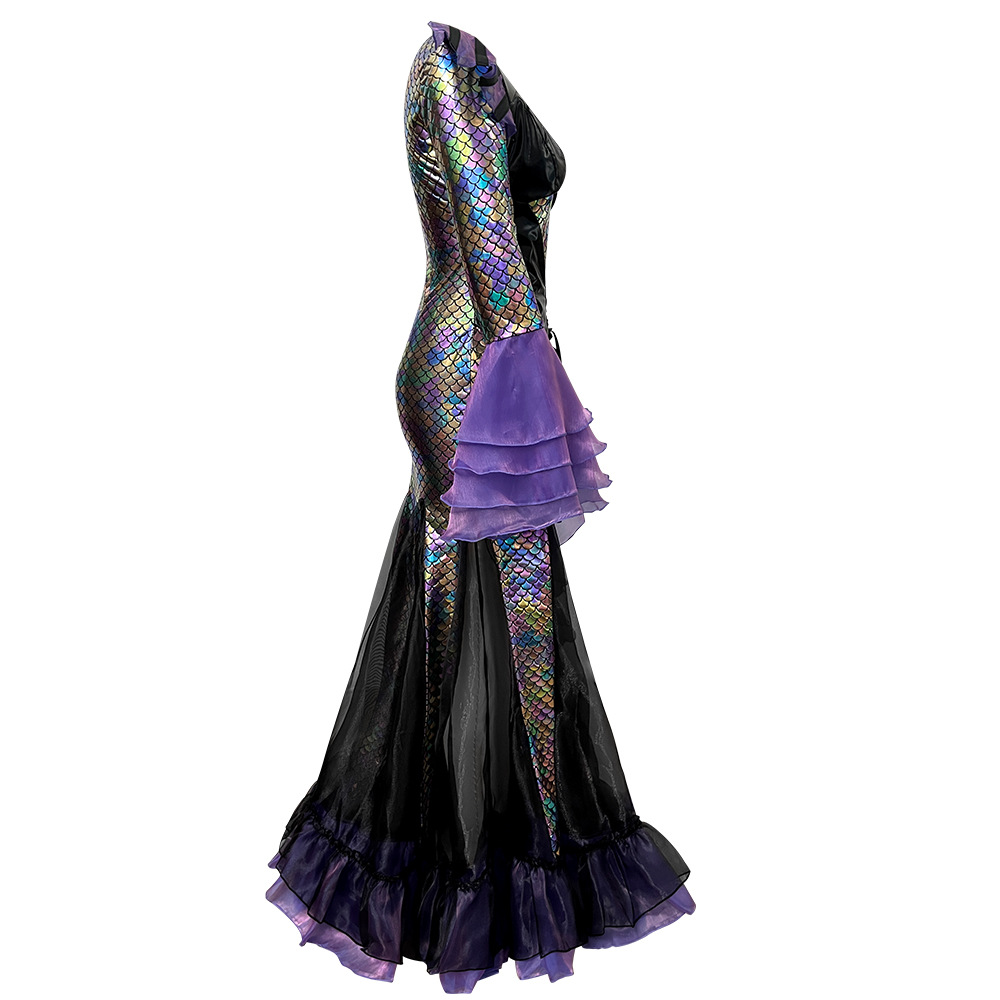 Dark Mermaid Long Dress Costum - Ethnic Gown review and price